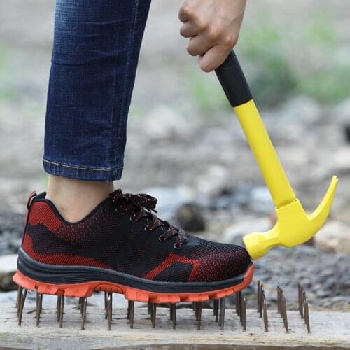 Men Safety Boots 2020 Outdoor Work Shoes Steel Toe Cap Military Work Safety Boots Plus Size Men Camouflage Puncture Proof Boots