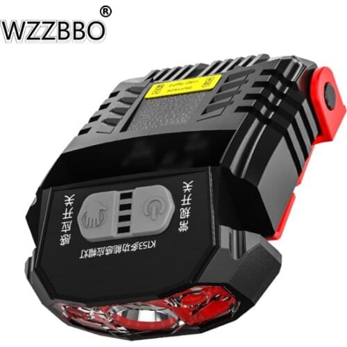 XPE Strong Headlight LED Induction Headlight Cap Clip Lamp Headlight Integrated Outdoor Camping Fishing Rechargeable Headlight