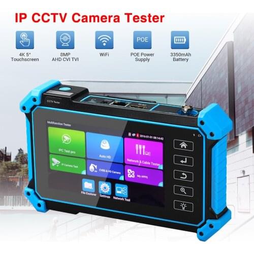 Newest CCTV Tester IPC-5100 Plus Full 8MP IP CVI TVI AHD SDI Analog 6 IN 1 VGA & 4K HDMI input IP Camera Tester