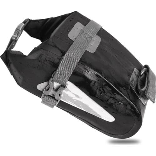 PVC Full Waterproof Bicyle Saddle Bag Cycling MTB Bike Seat Tail Rear Pouch Bag Pannier Reflective Design Bicycle Toolkit XA131Q