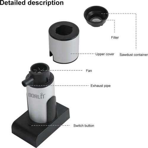 Food Cold Smoke Generator Portable Molecular Cuisine Smoking Gun Meat Burn Smokehouse Cooking for BBQ Grill Smoker Wood