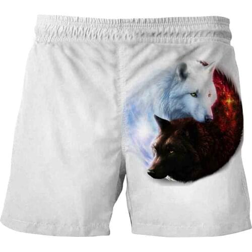 Wolf Starry Sky Streetwear Shorts Boys Shorts Kids cool Shorts 3D printing Children Summer Shorts Casual Pants Comfortable