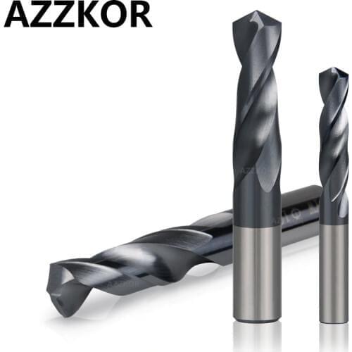 Carbide Alloy Drill Tungsten Steel Super Hard Stainless Twist Bit Straight Handle Solid Monolithic Drill For CNC Lathe Machine