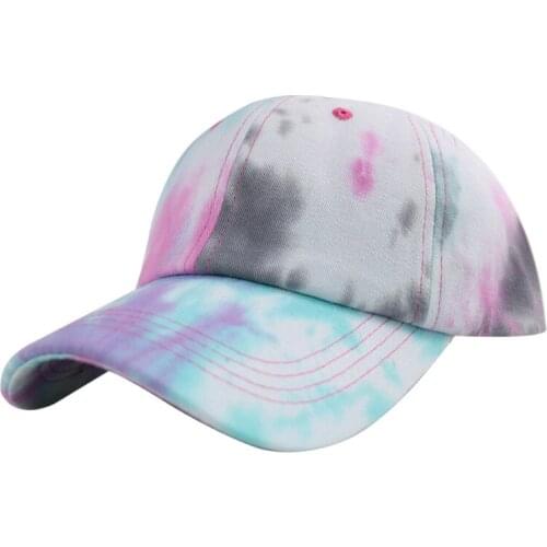 Vintage Washed Distressed Cotton Dad Hat Print Baseball Cap Casual Travel Cap Packable Sun Hat Snap Back Adjustable Cotton Hat