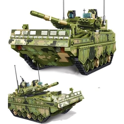 Military series Type 04 Infantry fighting vehicle weaponry DIY model Building Blocks Bricks Toys Gifts