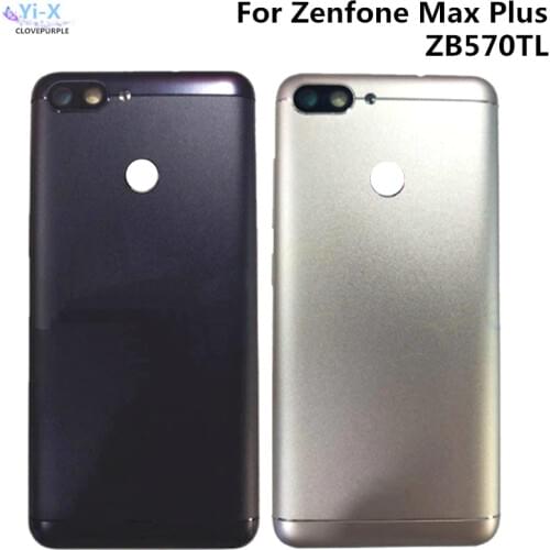 10pcs/lot Rear Battery Cover Housing For Asus Zenfone Max Plus ZB570TL Back Battery Cover Housing with Camera Glass + Side keys