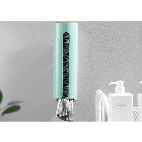 1PC Wall Hanging Garbage Bag Box Home Grocery Bag Holder Wall Mount Storage Dispenser Plastic kitchen Organizer Rack OK 0846