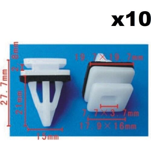 10x For Honda Nylon Retainer Clip B127