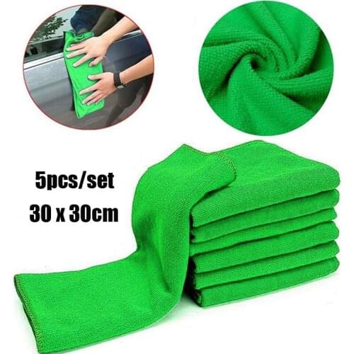 5pcs/set 30 x 30 cm New Cloths Cleaning Duster Microfiber Car Wash Towel Auto Care Tools