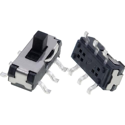 Free shipping 10PCS MSS22D18 MINI Miniature SMD Slide Switch 2P2T 6Pin for DIY Electronic Accessories