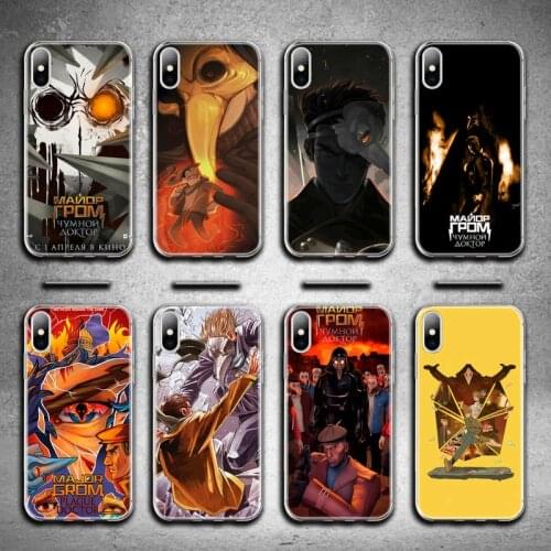 Major Grom Anime Phone Case For iphone 12 11 Pro Max Mini XS Max 8 7 6 6S Plus X 5S SE 2020 XR Silicone Soft cover