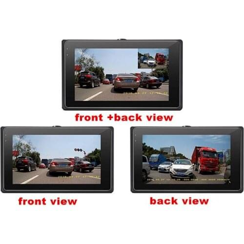 Motorcycle Action Camera Sport camera with DVR With 1080p Front camera and 1080p back camera ,3 LCD monitor with Picture in