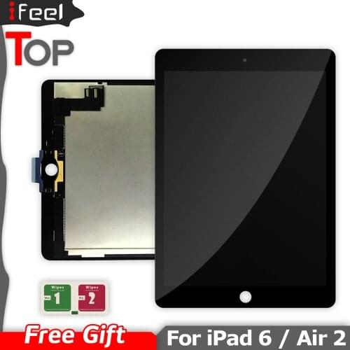 IFEEL 100% Tested Working Grade AAA LCD Display Touch Screen With Digitizer Replacement For Apple iPad 6 Air 2 A1567 A1566 9.7