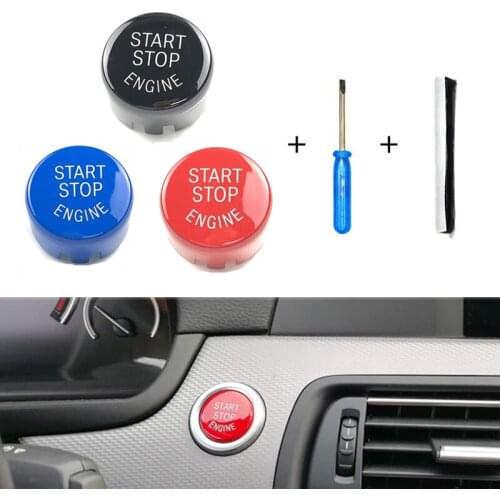 Start Stop Engine A Key To Start Engine Start Button Cover Fit for BMW F Chassis for BMW F30 F20 F34 F10 F48 F52 F15 F16 F25 F26