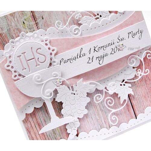 Mmao Crafts Metal Steel Cutting Dies New IHS letter leaf cup Stencil For DIY Scrapbooking Paper photo Cards Embossing Dies