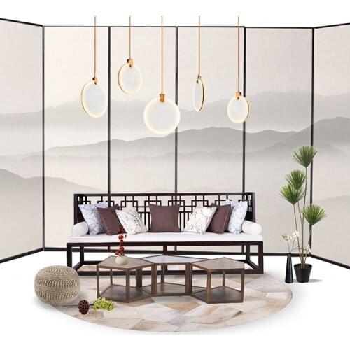 Marble Creative Postmodern minimalist Lighting wind White Creative Restaurant Bar Lamp Chandelier Master Bedroom Hotel Hall