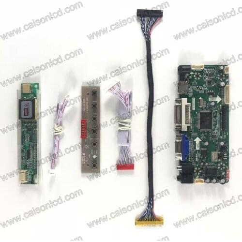 NT68676 LCD controller board support DVI VGA AUDIO for 15.4 inch 1920X1200 lcd panel CCFL LVDS cable LCD panel diy repair