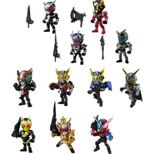 Bandai Original Genuine Gashapon Kamen Rider SD 01 02 03 Japanese Anime Model Decorative Ornaments