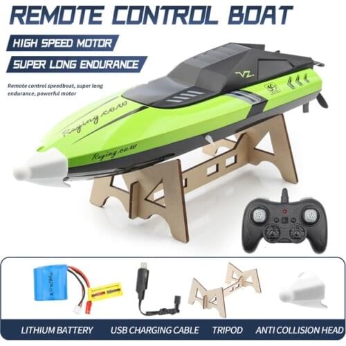 RC Boat C168 25 km/h High Speed Remote Control ship 2.4GHz Waterproof Toy Water-cooled Capsize and Reset rc Speedboat