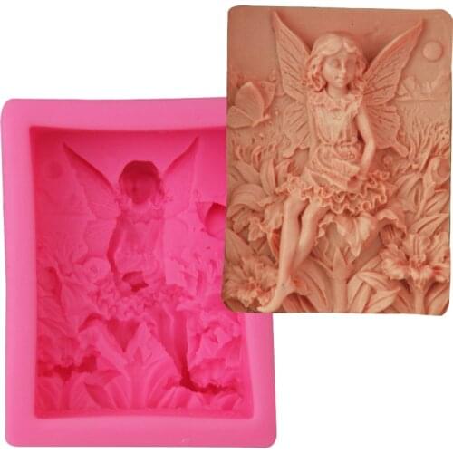 Fairy Angel Swing Silicone Soap DIY Mold Craft Art Clay Molds Handmade Soap Mould Candle Soap Making Mold