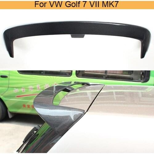 Car Rear Trunk Roof Wing Spoiler For Volkswagen VW Golf 7 VII MK7 Standard 2014-2017 Non GTI Rear Roof Spoiler Carbon Fiber/FRP