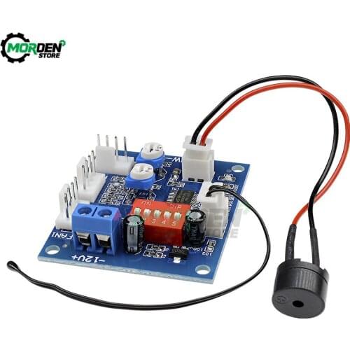 DC 12V 5A 4 Wried PWM PC CPU Fan Temperature Control Speed Controller Module Buzzer High-Temp Alarm NTC B 3950 Thermistor