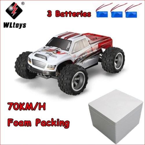 WLtoys 70KM/H RC Car A979-B 2.4GHz 1/18 Scale Full Proportional 4WD High Speed Brushed Motor Electric RTR Remote Control Car