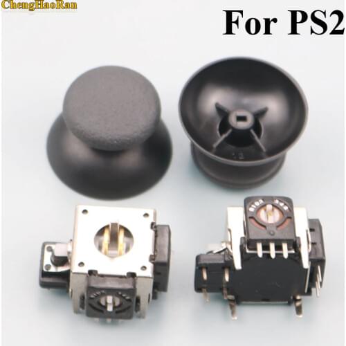 2pcs 2 sets Replacement metal 3D joystick cap analog Stick cap for XBOX 360 controller For PS2 Controller 3D Analog Joystick