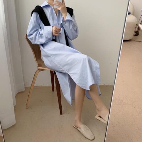 2021 S-2XL New Summer Shirt Dress Evening Kaftan Vintage Dress Party Oversize Long Beach Women Dresses Robe Vestido Maxi Pure