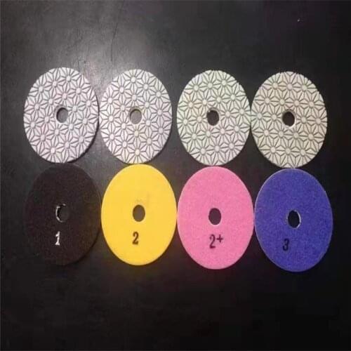 4 Inch 4 Step Polishing Pads Flexible Diamond For Marble Granite Ceramic Tile Concrete Free Shipping 4PCS/8PCS