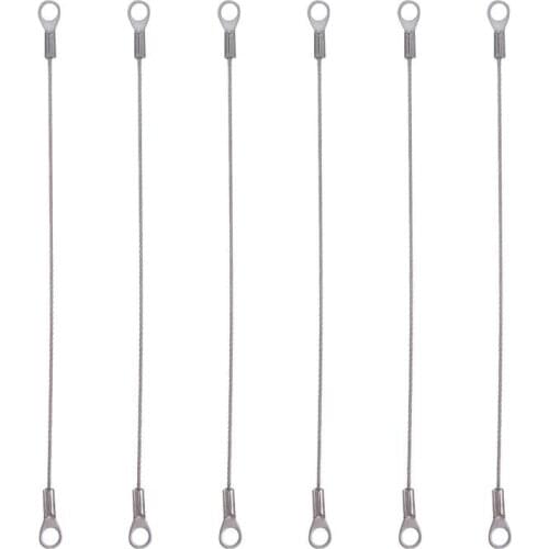 6pcs Door And Window Stopper Wire Rope Stainless Cabinet Restraint Cable Cupboard Hinge Flexible Braided Limiter