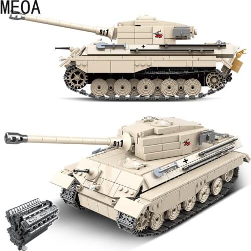 978Pcs Military German Tank PzKpfw Heavy Tank Building Blocks City Army Soldier Police Weapon Bricks Children Toys Gifts
