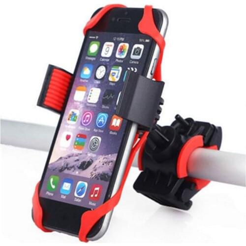 Car Motorcycle Phone Holder 360° Adjustable Phone Holder GPS Mobile Holder For iPhone Samsung Auto Bicycle Grip Mobile Holder