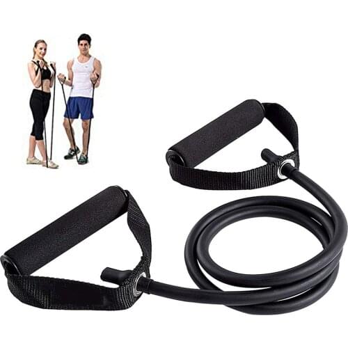 Yoga Pull Rope Resistance Bands Exercise Bands with Handles Pilates Strength Training Tubes Rubber Band Workout Fitness Home Gym