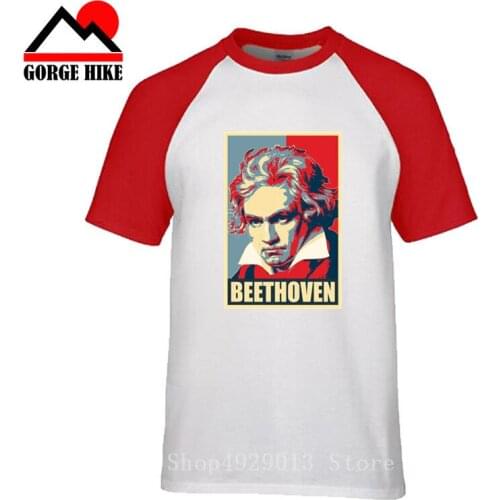 Heavy Metal Classical Composers Musician T-Shirt Men Mozart Beethoven Chopin Bach Mendelssohn Tees 100% Cotton Clothes T Shirt