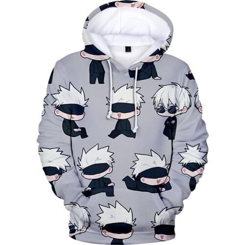 Jujutsu Kaisen 3D Hoodies Men Anime Sweatshirts Women Fashion Hip Hop Pullovers Casual Hoodie Boys Tops Streetwear Coats Mens