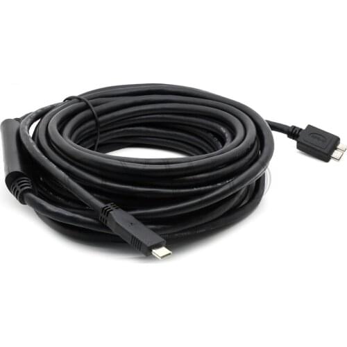 8m 26Ft USB3.1 Type-c USB C to Micro B 3.0 Cable for Apple MacBook Pro Laptop Camera External Hard S8/S9 with repeater Chipset