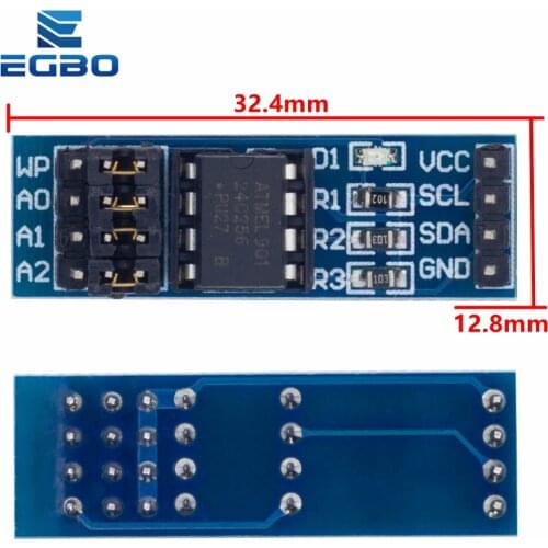 1PCS EGBO New AT24C256 24C256 I2C interface EEPROM Memory Module
