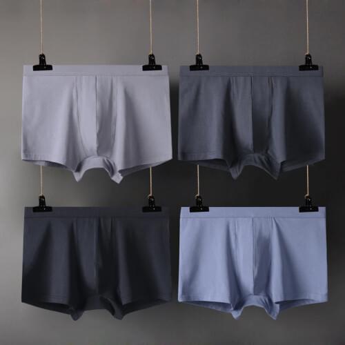 4PCS/Lots 6XL Sexy Mens Boxer Shorts Modal Slip Homme Underwear Calzoncillos Seamless Boxershorts Cuecas Gay Panties Plus Size