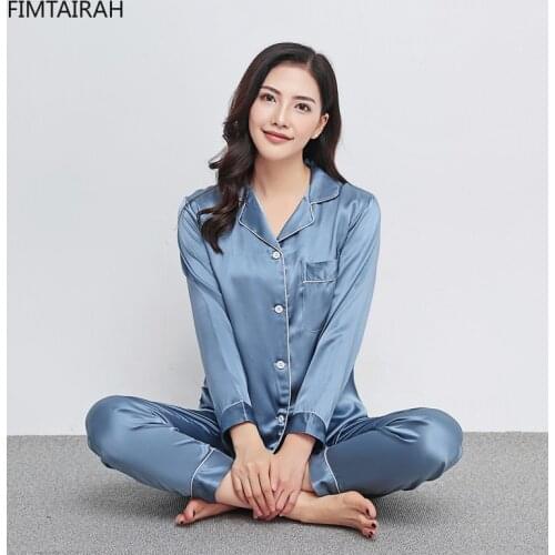 6A 30MM Mulberry 100% Silk Pajamas Women Set Thicken Autumn Spring Winter Soft blue Pijamas Lady Pure Natural Silk Sleepwear
