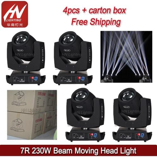 4pcs OSRAM 7R 230W Sharpy Beam Moving Head Light for DJ Disco Nightclub Party