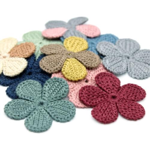 37mm 20pcs/pack Mini Plum blossom Rosette for Home Wedding Party Hat Clothing Decoration Scrapbooking DIY Crafts Supplies