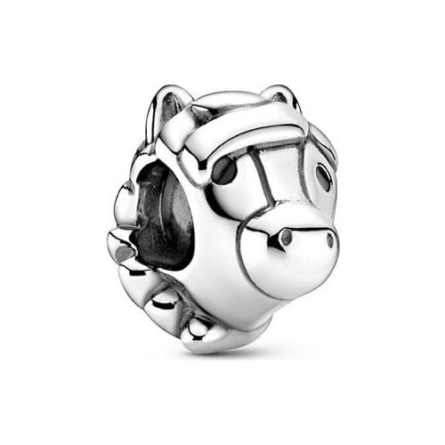 SPS 2020 New 100% Real 925 Sterling Silver Fish Girl Boy Charm Bead DIY Jewelry For Women Gift