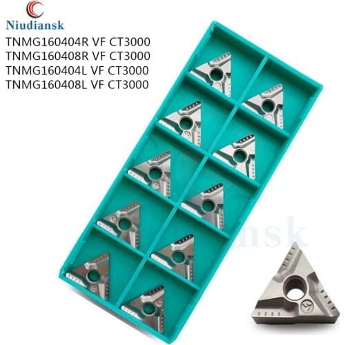 TNMG160404RVF TNMG160408L VF CT3000 carbide inserts CNC external turning inserts tool latheTurning tool TNMG160404L VF CT3000