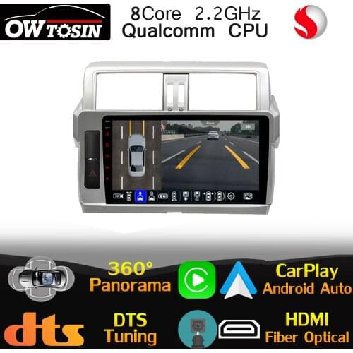 Qualcomm 8Core Android For Toyota Land Cruiser Prado 150 2013-2017 Car Multimedia Player GPS DTS HDMI 4G LTE Radio Head Unit DSP
