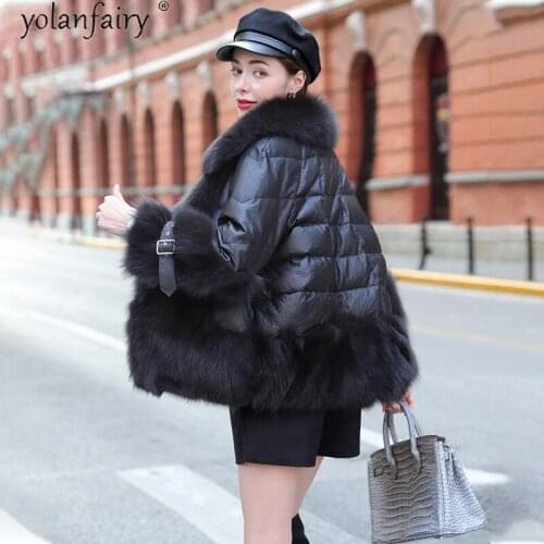 YOLANFAIRY White Fur Coats