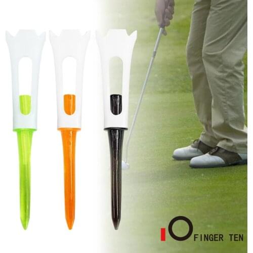 20 Pcs New Golf Tees Plastic 83mm Tee Set Sport Training Long Unbreakable Golfer Driver Range Black Orange Green Drop Shipping