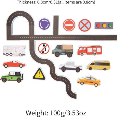 23pcs Children Education Toys Baby Bath Toys Travel Puzzle Toy Cars Tracks Road Marks Bath Tub Kids Swimming Play Bath Game