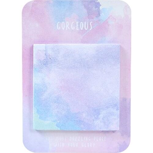 30 Sheets/Pad Cute Colorful Sticky Notes Geometric Shape Creative Memo Pad N Times Sticky Notes Beautiful Reminding Memo