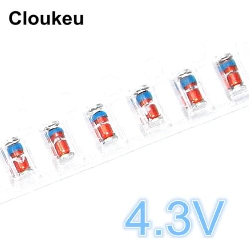 50pcs ZMM4V3 4.3V 0.5W 1/2W LL-34 1206